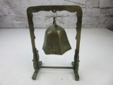 Brass Eastern Hexagonal Bell on Stand 6