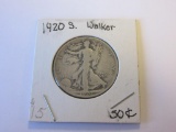 1920-S .90 Silver Walking Liberty Half Dollar
