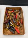 Box lot of Tools Screwdrivers