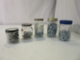 5 Jars of Screws and Nails