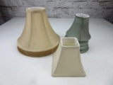 Lot of 6 Vintage Lamp Shades of Various Sizes