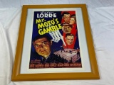 MR. MOTO'S GAMBLE Charlie Chan Repro Framed Poster