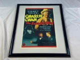 THE SCARLET CLUE Charlie Chan Repro Framed Poster
