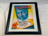 OLYMPIADEN Charlie Chan Repro Framed Poster