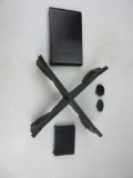 Lot of 5 Black Wooden Displays of Various Sizes