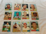 1961 Topps Baseball Cards lot of 12