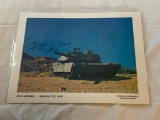 JOHN GLENN astronaut Autograph Tank Photo