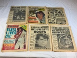 Lot of 6 Vintage ELVIS National Enquirer Magazines