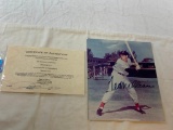 TED WILLIAMS Red Sox Autograph Photo COA