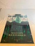 Matrix Reloaded Original movie poster Keanu Reeves