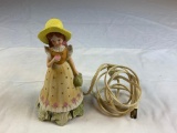 Vintage porcelain. Girl Figure Night Light