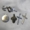 Lot of 5 Misc. Sterling Silver Religious Charms/Pendants