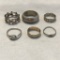 Lot of 6 Misc. Sterling Silver Rings