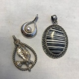Lot of 3 Sterling Silver Misc. Charms/Pendants