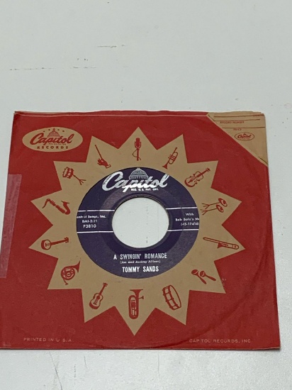 TOMMY SANDS Man, Like Wow! / A Swingin' Romance 45 RPM 1957 Record