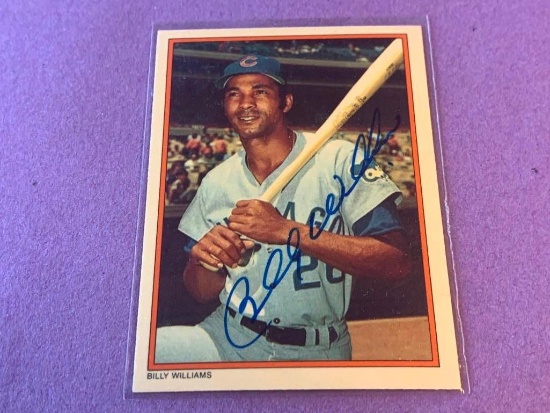 BILLY WILLIAMS Cubs AUTOGRAPH Baseball Card