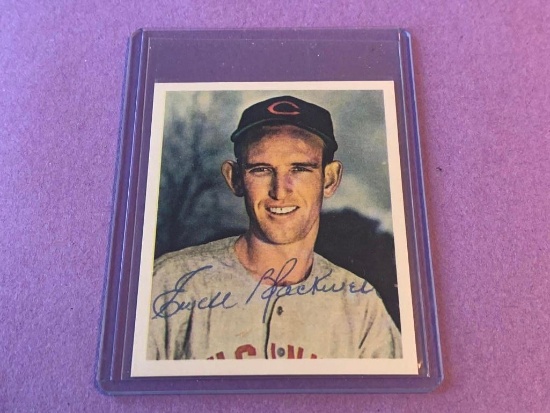 EWELL BLACKWELL Reds AUTOGRAPH Baseball Card