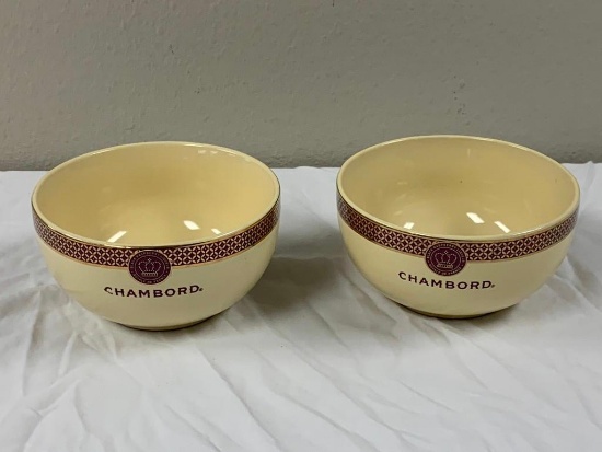 2 Chambord Black Raspberry Liqueur Bowls