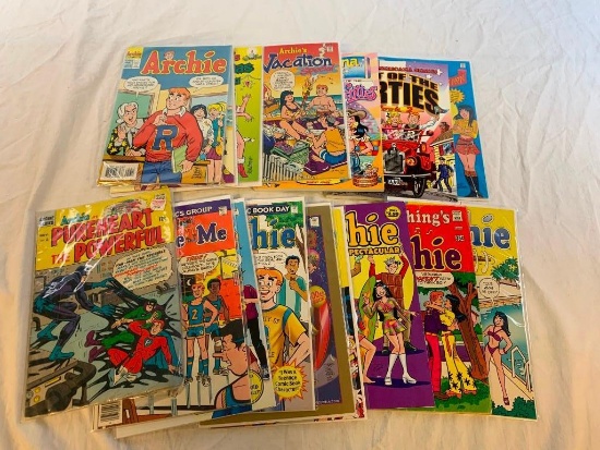 Lot of 16 ARCHIE Comics Books. Most are bagged and boarded....Check photos for overall co