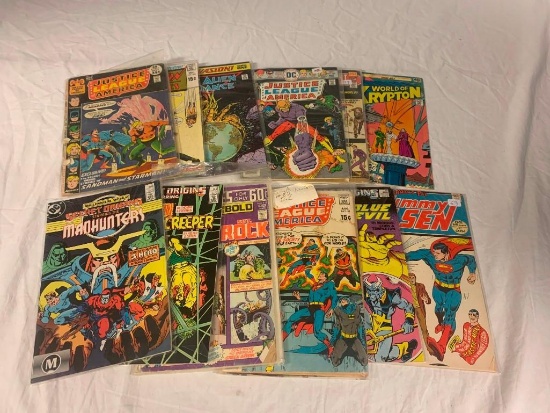 Lot of 12 Vintage DC Comics Superman, Secret Origins