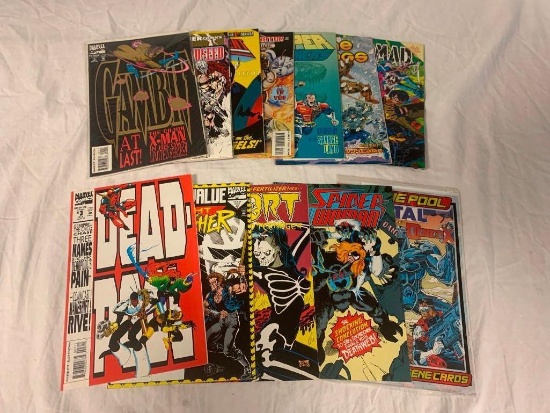 Lot of 12 Marvel Comics Dead Pool, Gambit, Nomad