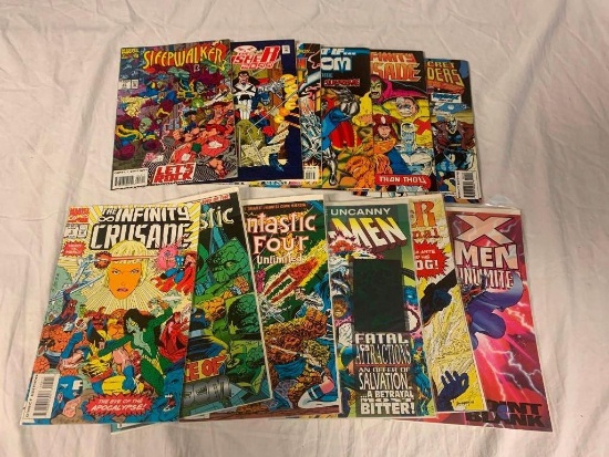 Lot of 12 Marvel Comics X-Men, Defenders, FF