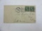 Two 1 Cent George Washington Stamps on Envelope