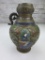 Vintage Buddha Design Cloisonne Vase 9.5