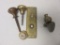 Vintage Brass Door Knob Kit