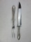 Sterling Silver Carving Knife and Fork