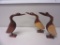 Lot of 3 Hand Carved Cranes 8.75