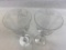 Lot of 2 crystal champagne glasses