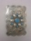 Turquoise Nickel Silver Belt Buckle 3.5