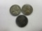 Lot of 3 .35 Silver WWII-Era Jefferson Nickels