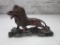 Polyresin Red Roaring Lion Desk Decoration