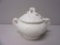 White Ceramic Soup Serving Bowl 6.75