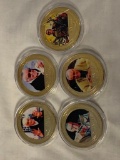 STAN LEE Lot of 5 Limited Edition Tokens