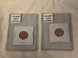 Lot of 2 TRUMP 2020 Pennies