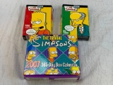 THE SIMPSONS 365 Day Box Calendar and 2 Card Games