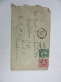 1 Cent/2 Cents George Washington Stamp on Envelope