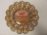 Glass Colored Egg Tray 11