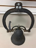 Vintage Cast Iron Bell with mount