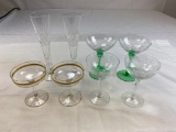 Lot of 4 crystal champagne glasses