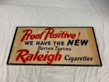 Vintage RALEIGH Cigarettes Proof Positive Poster
