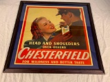 Vintage CHESTERFIELD Cigarettes Advertising Poster