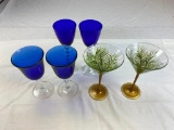 Lot of 3 crystal champagne glasses