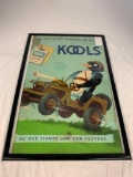 Vintage WWII KOOLS Cigarette advertisement poster