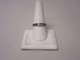 .925 Silver 2.5g Size 10 Clear Stones Ring