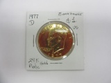 1977-D 24K Gold Plated Eisenhower Dollar