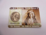 2010 Sacagawea Golden Dollar w/ Shoshone Card